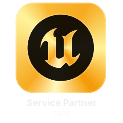 Unreal Engine Service Partner Program Gold 2026 Badge
